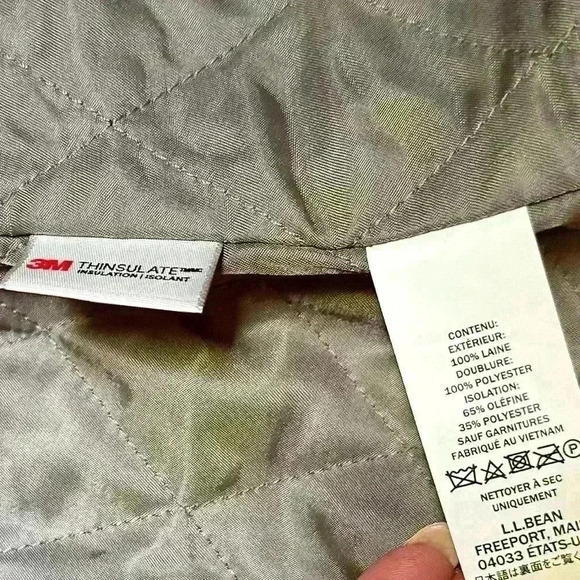 L.L. Bean | Women’s Grey Classic Lambswool Peacoat Jacket  Size 2X - Picture 13 of 14